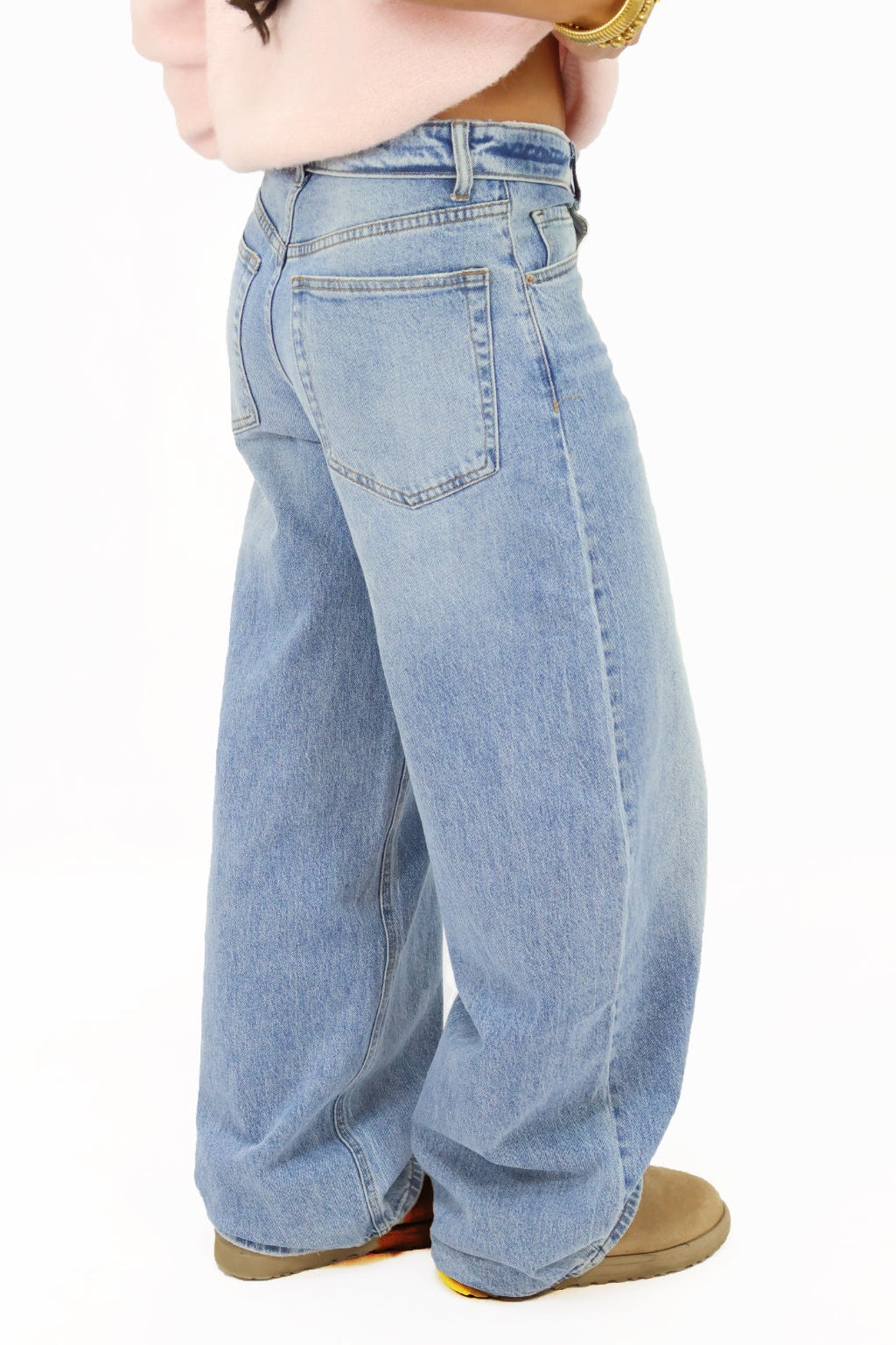 Megan wide leg jeans  - Light Blue