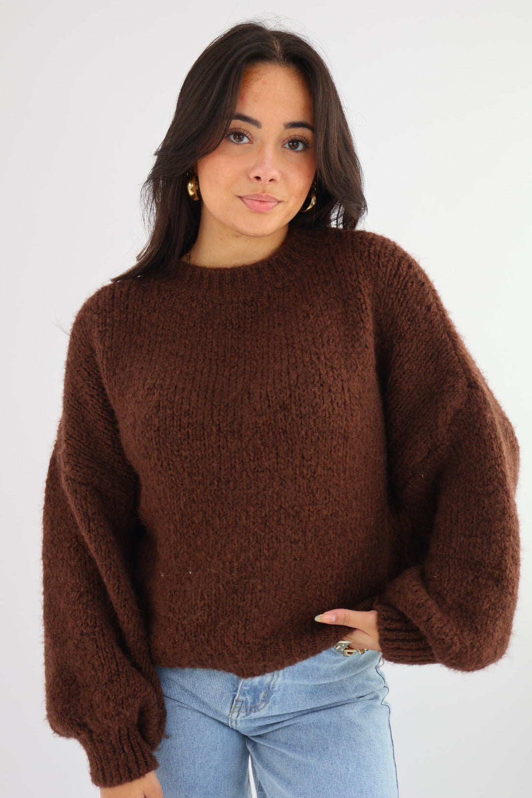 Get Comfy Knit - Chocolate Brown