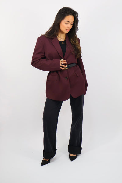 Floor Blazer - Burgundy