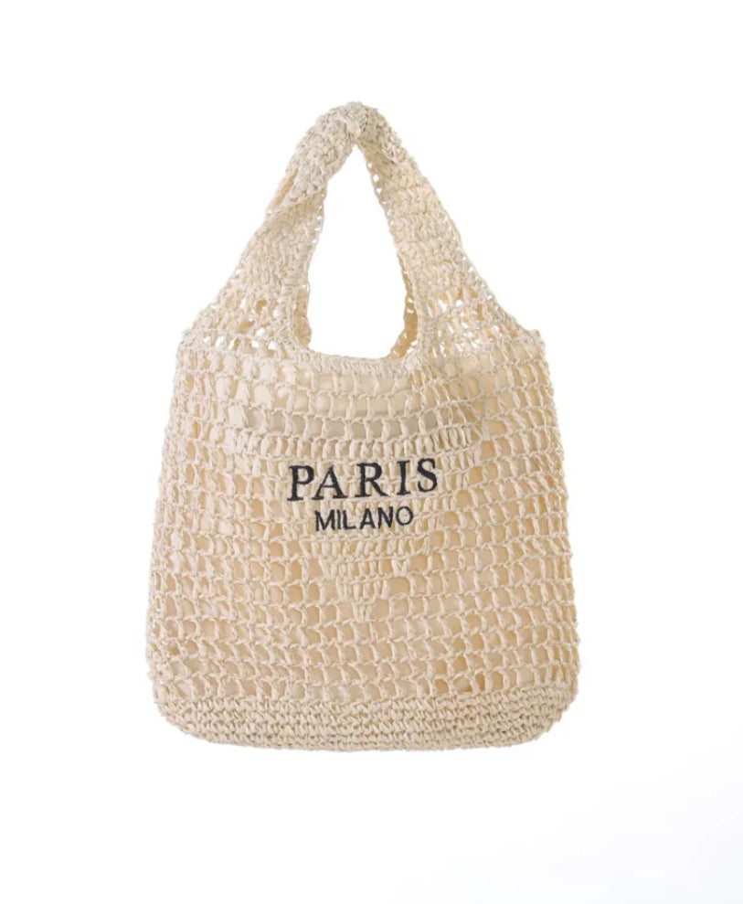 Paris Milano beach bag