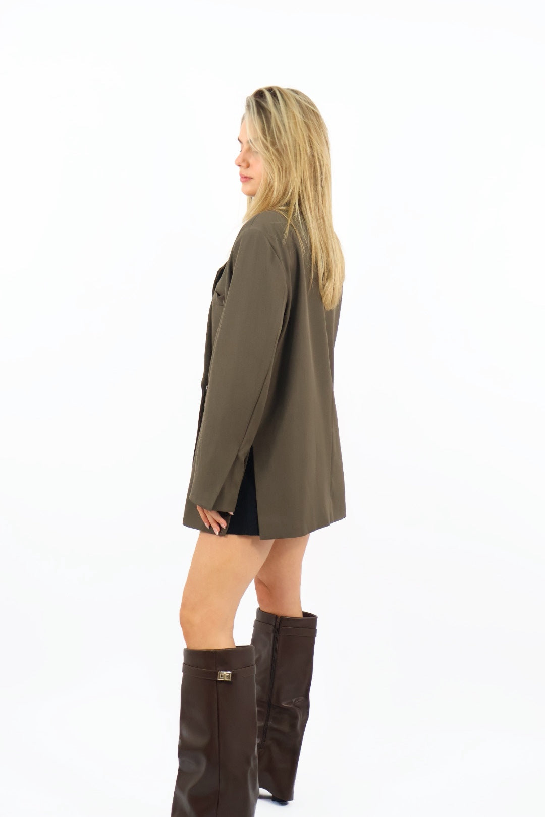 Olivia Oversized Blazer - Brown