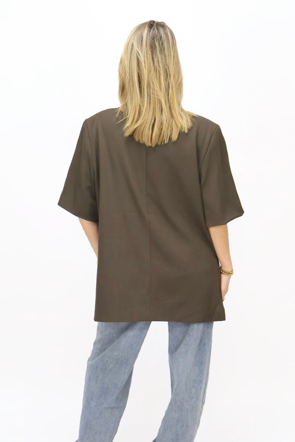 Olivia Blazer mouwloos - Brown