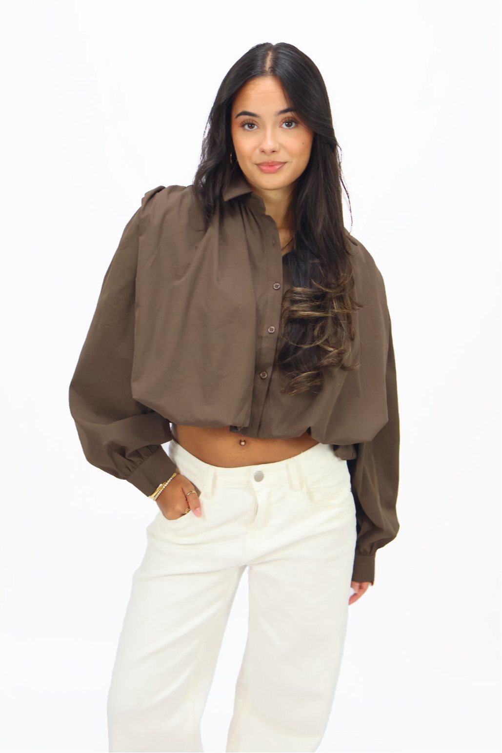 Mees Blouse - Brown