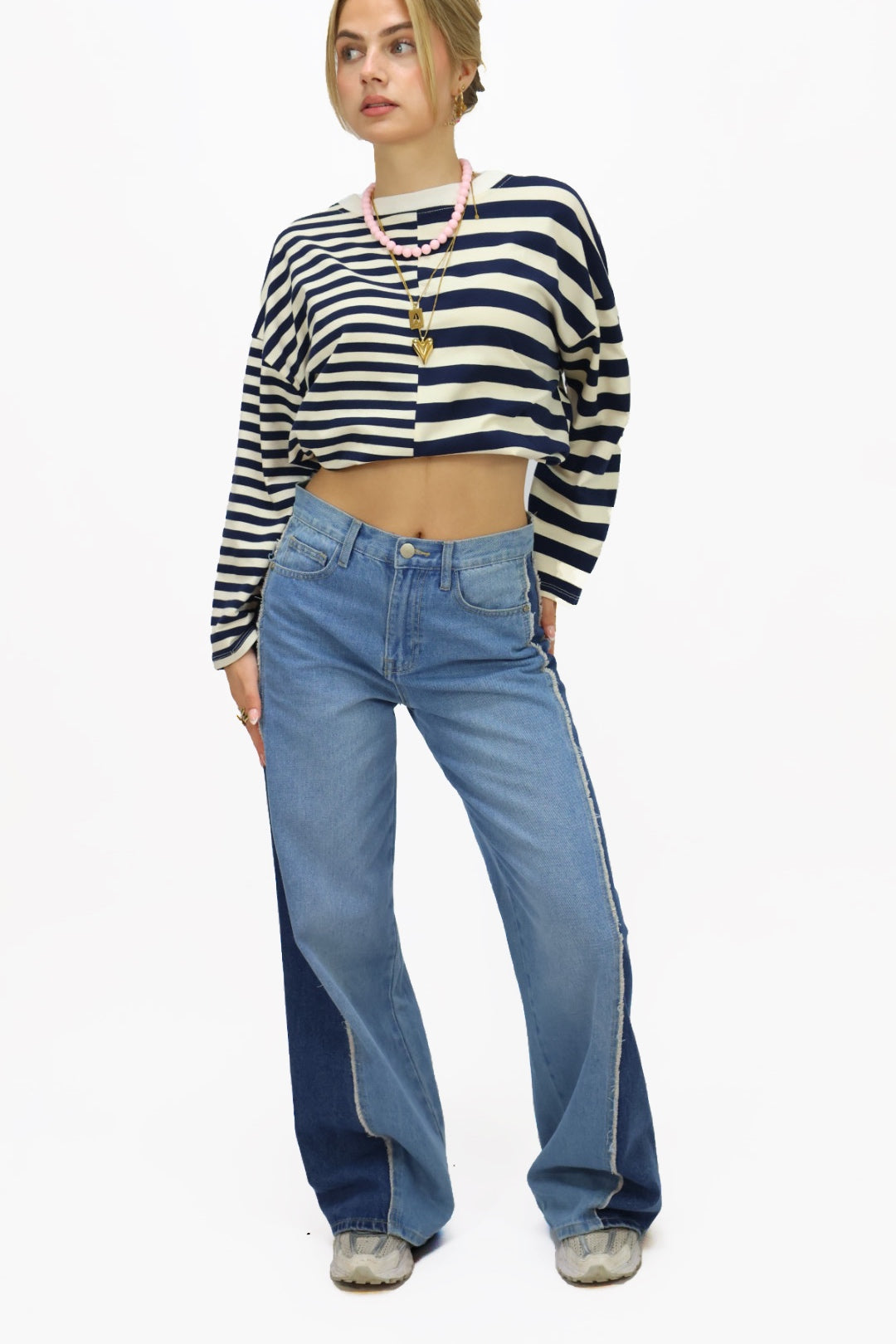 Alix wide leg Jeans - Blue