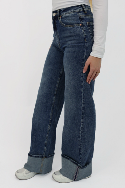 Folded Jeans - Blue | W3629-5