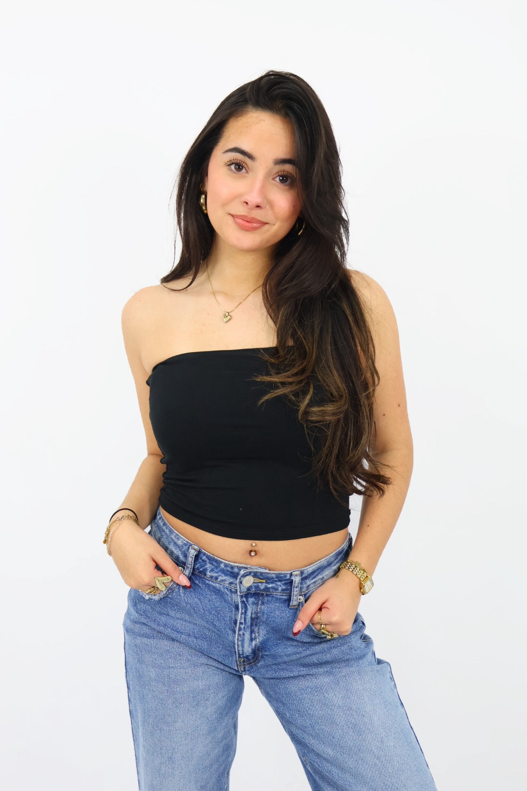 Leah Tube Top - Black