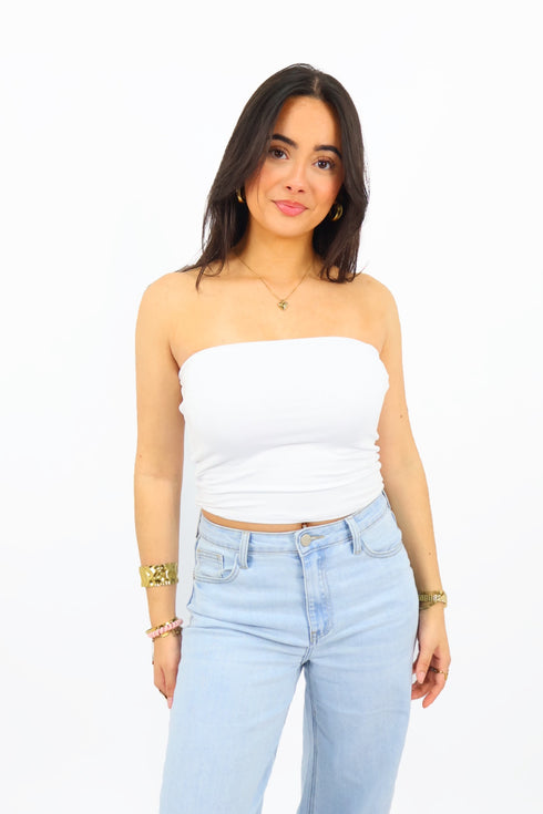 Leah Tube Top - White