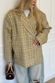 Lorelai blazer Plaid - Yellow