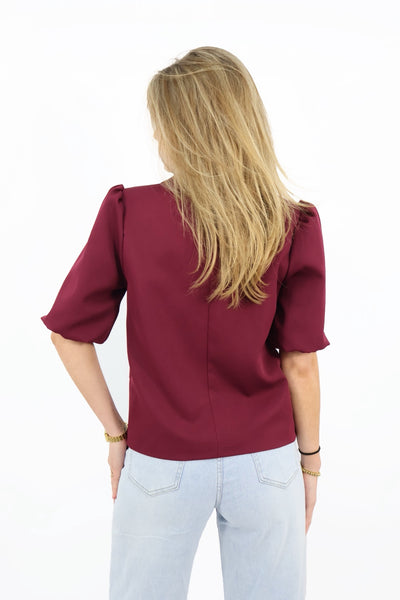 Puff Blazer Lisa - Bordeaux
