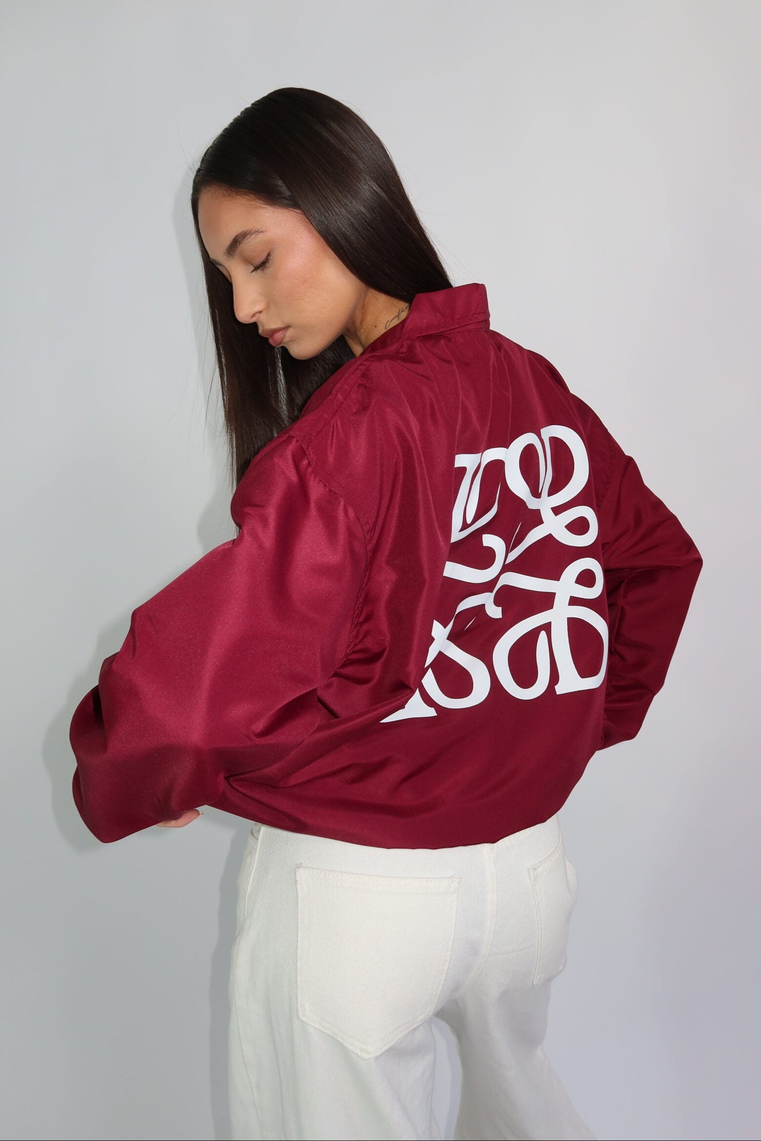The Monogram Jacket - Bordeaux