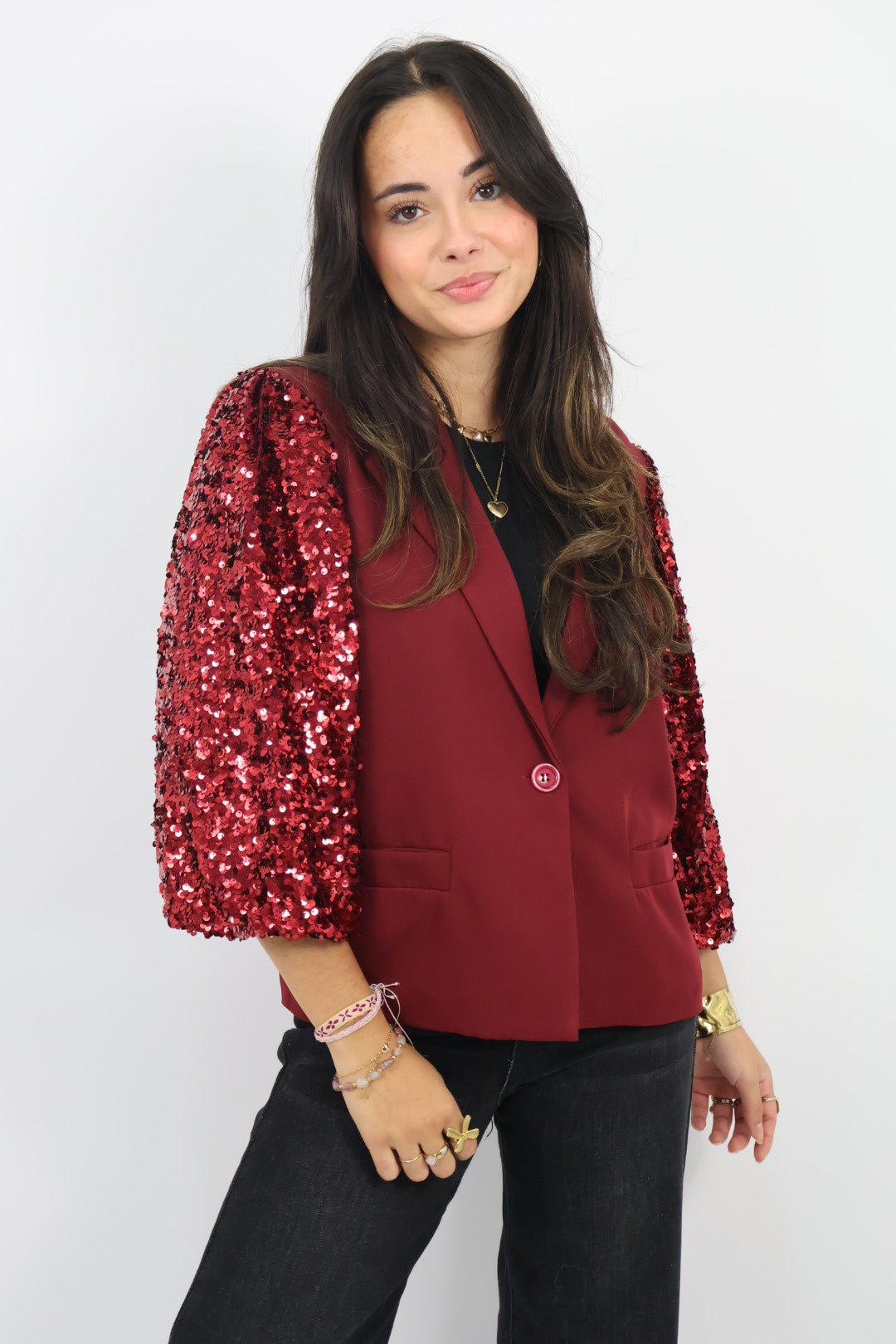 Puff Blazer Lisa - Bordeaux