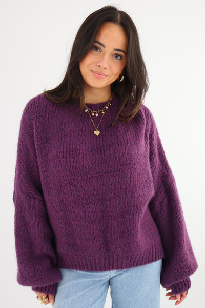 Get Comfy Knit - Deep purple