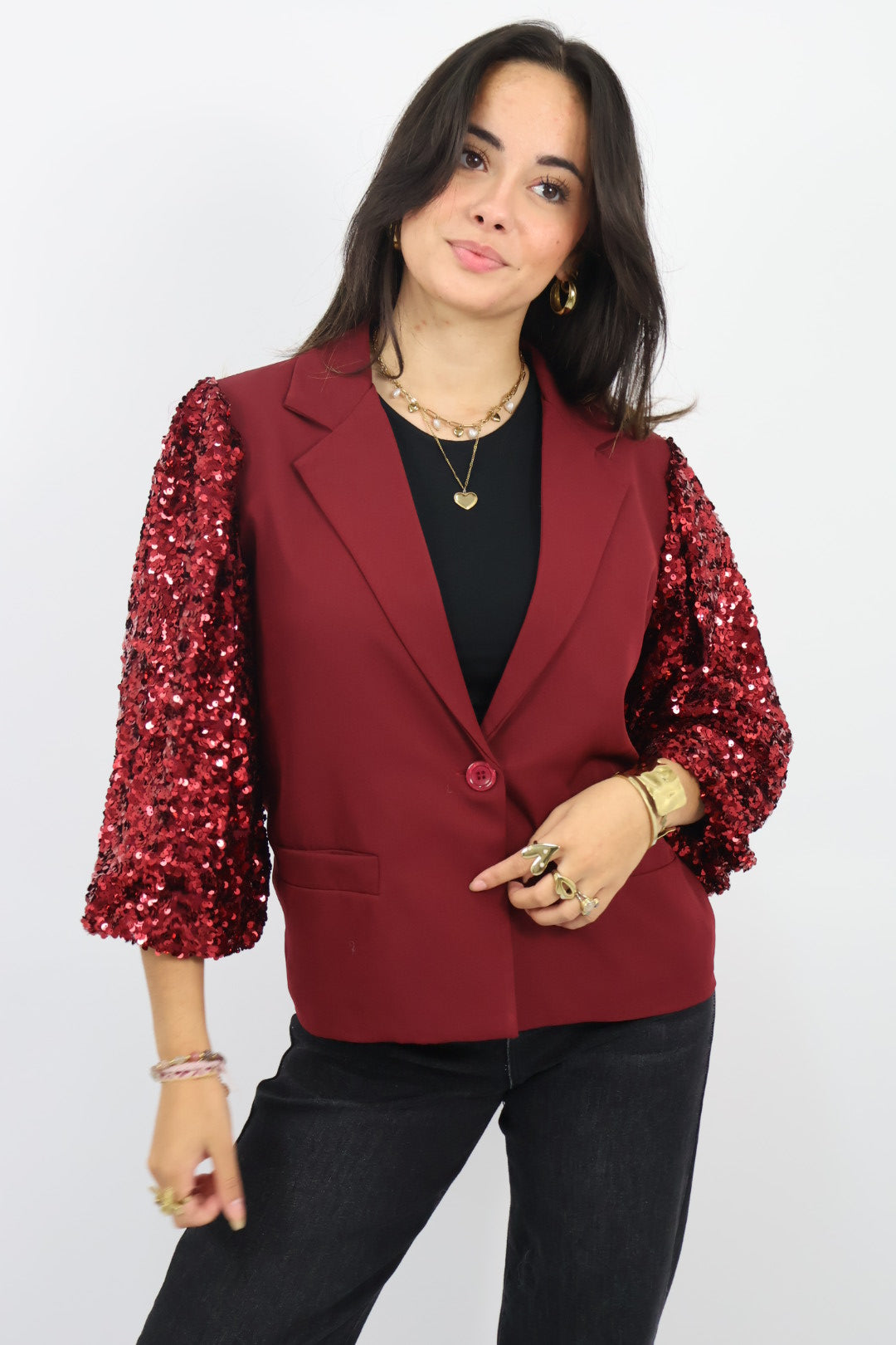 Puff Blazer Lisa - Bordeaux