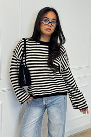 Liv sweater - Black/White