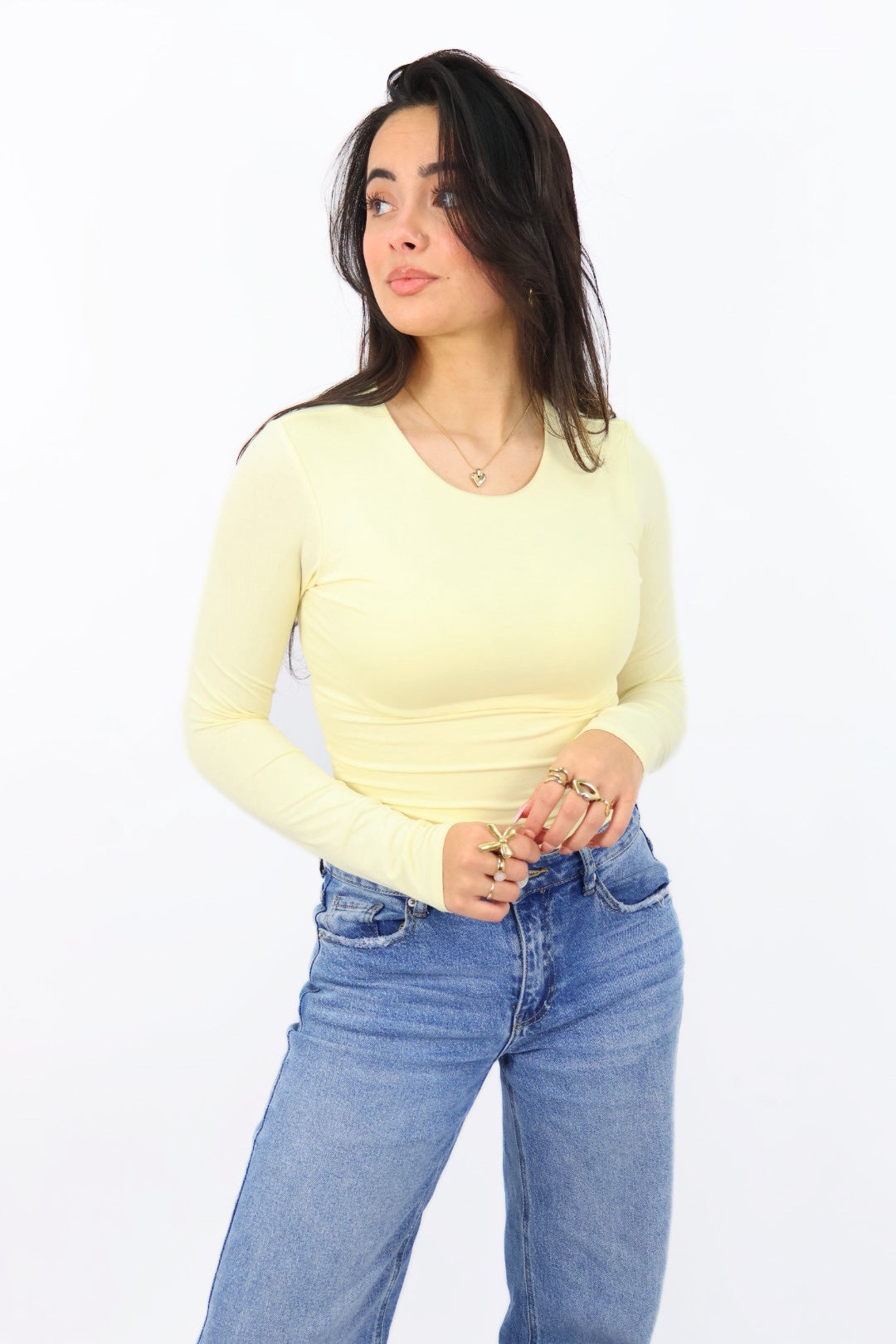 Leah top - Soft yellow