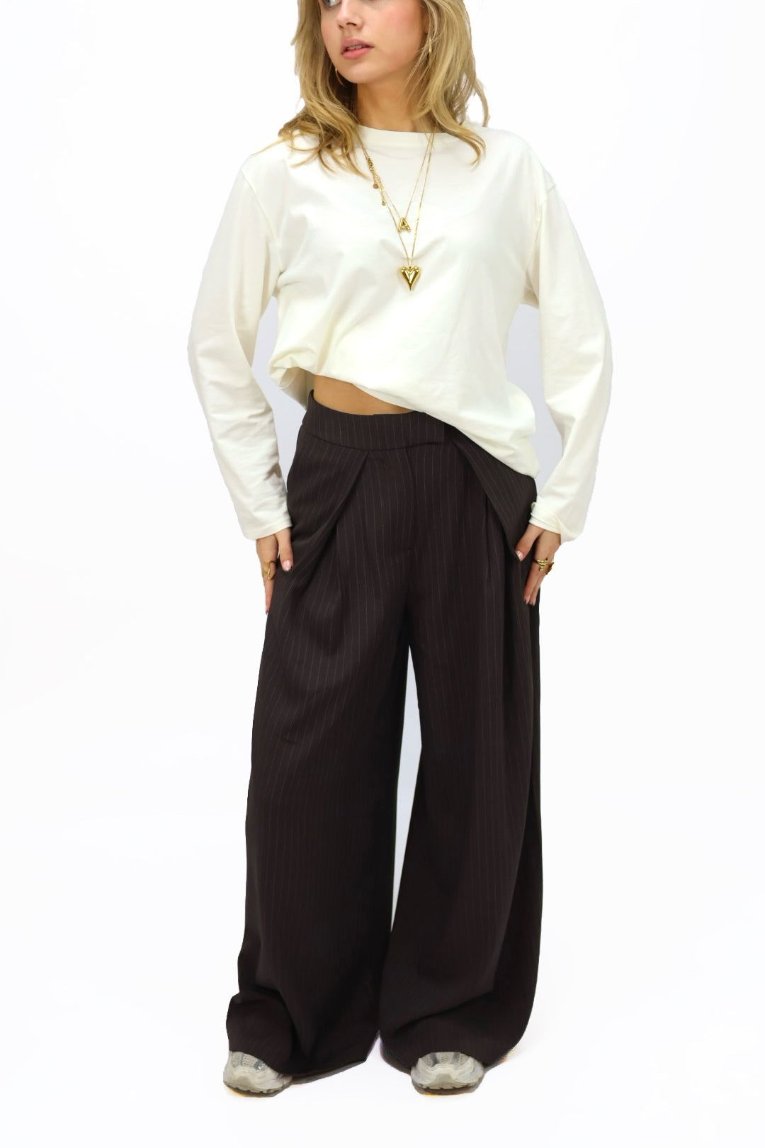 Valerie pantalon - Stripes Brown