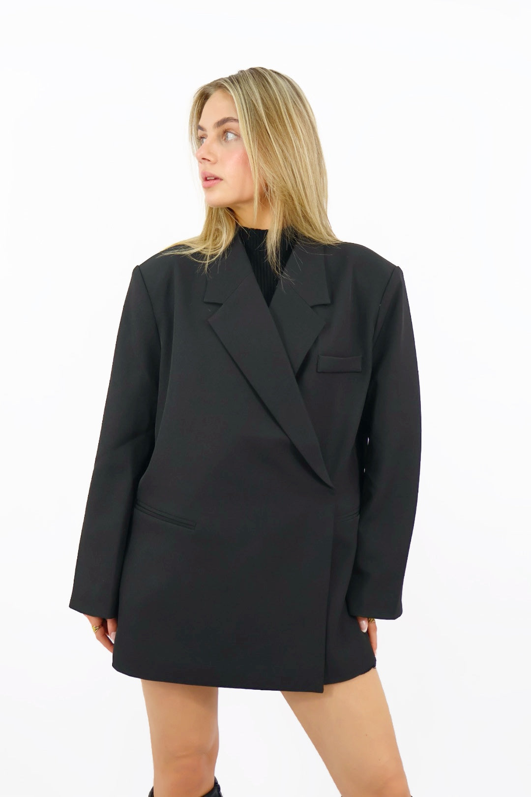 Olivia Oversized Blazer - Black