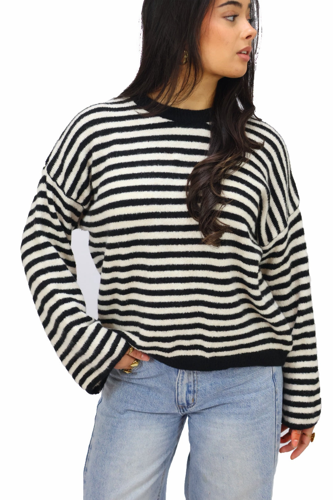 Liv sweater - Black/White