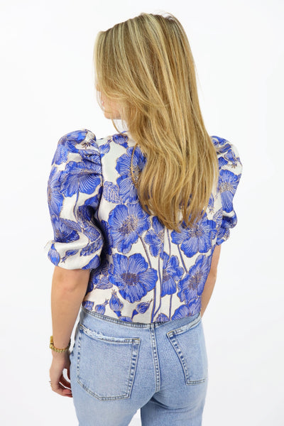 Flower Top - Blue