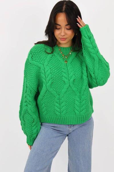 Maeve Knit Sweater - Green