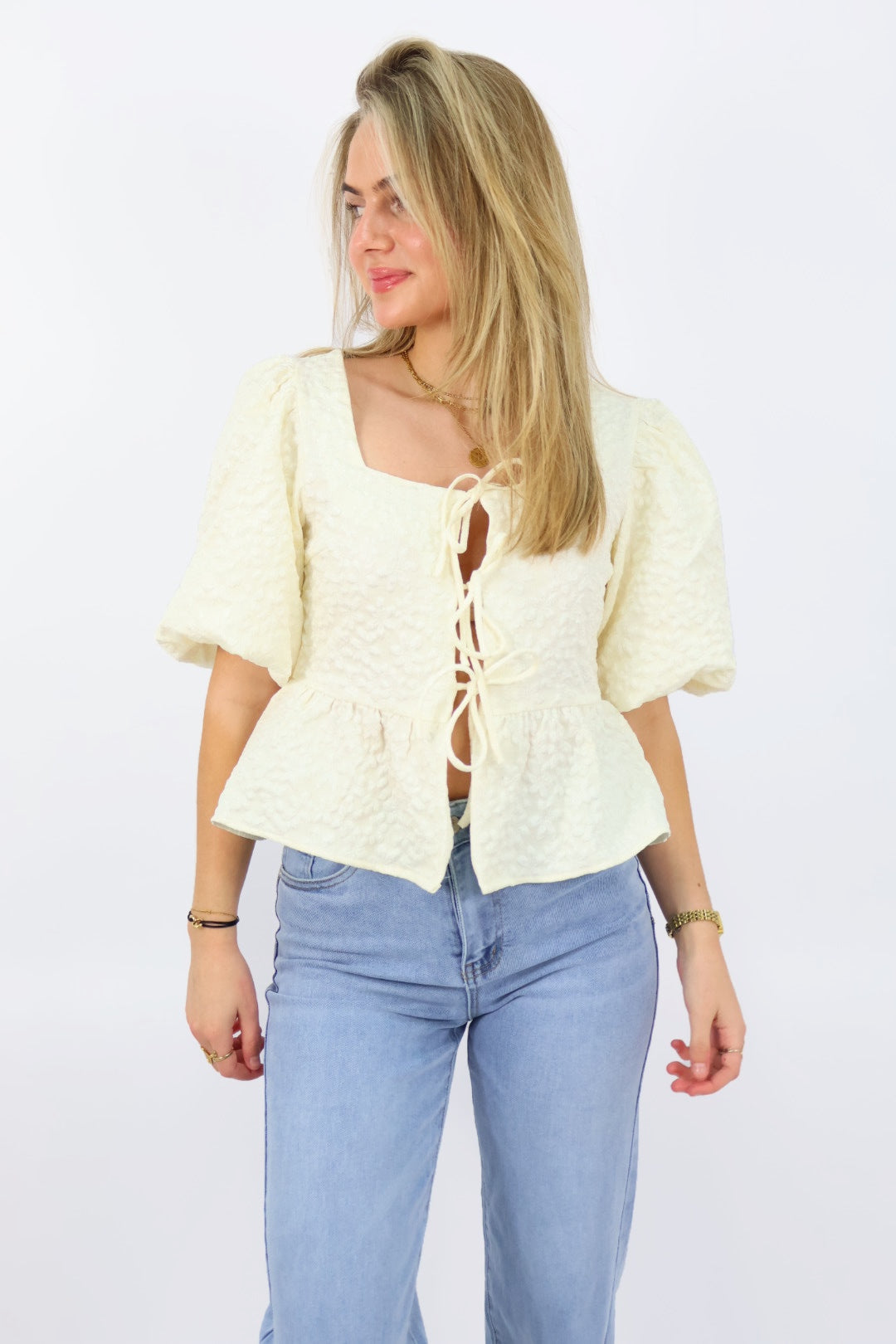 Fleur Top - Creme