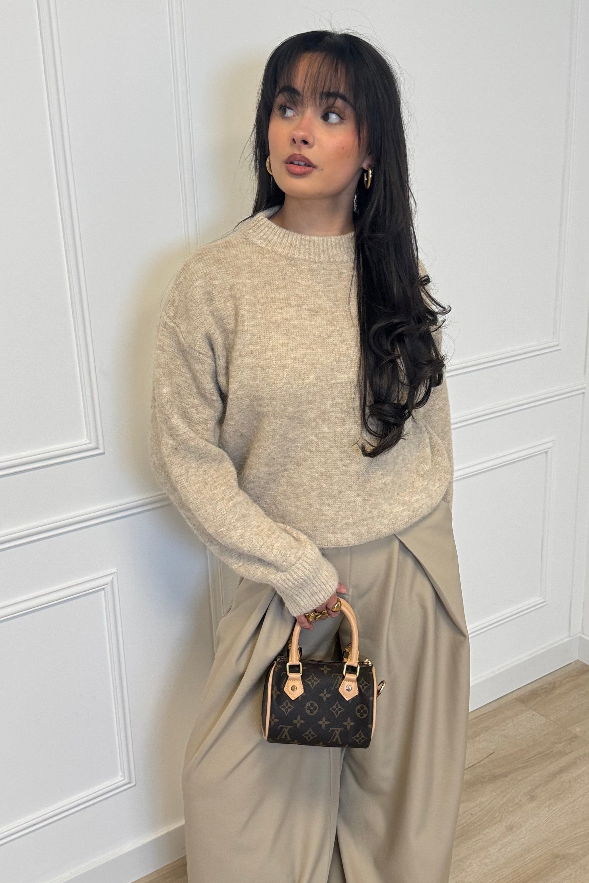 Lies sweater - Taupe