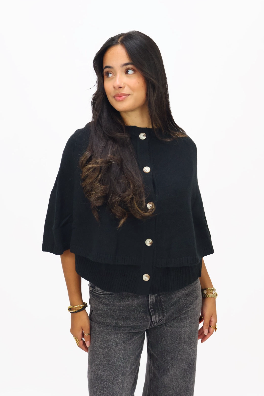 Pleun Knit Cardigan - Black