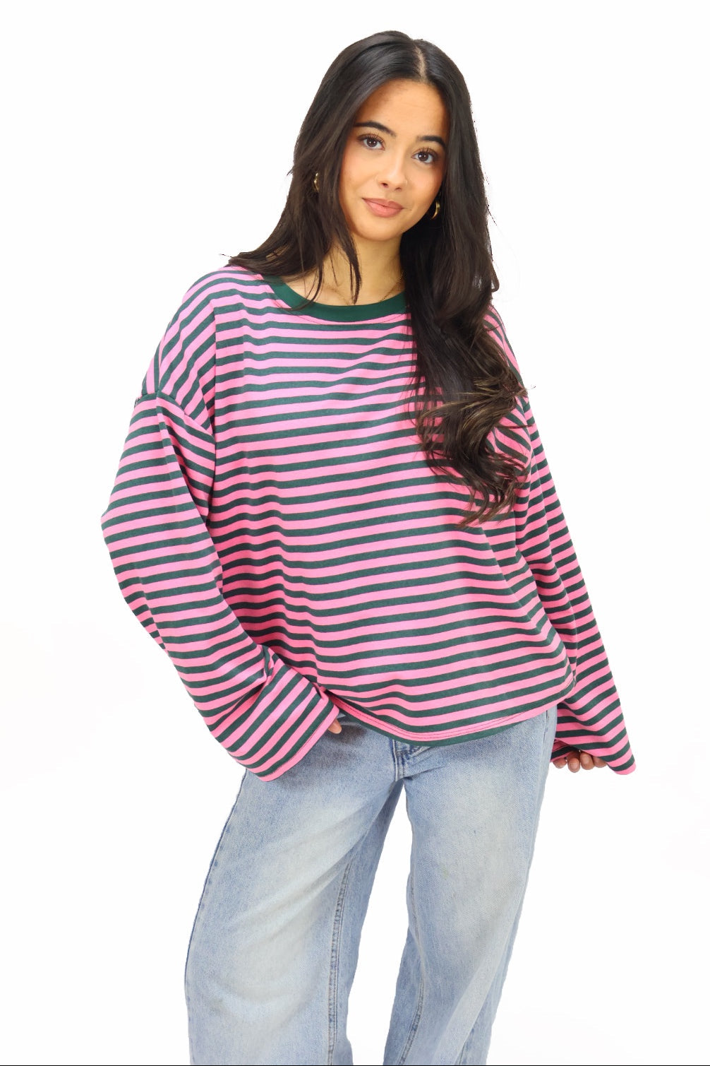 Beau longsleeve - Pink/Green