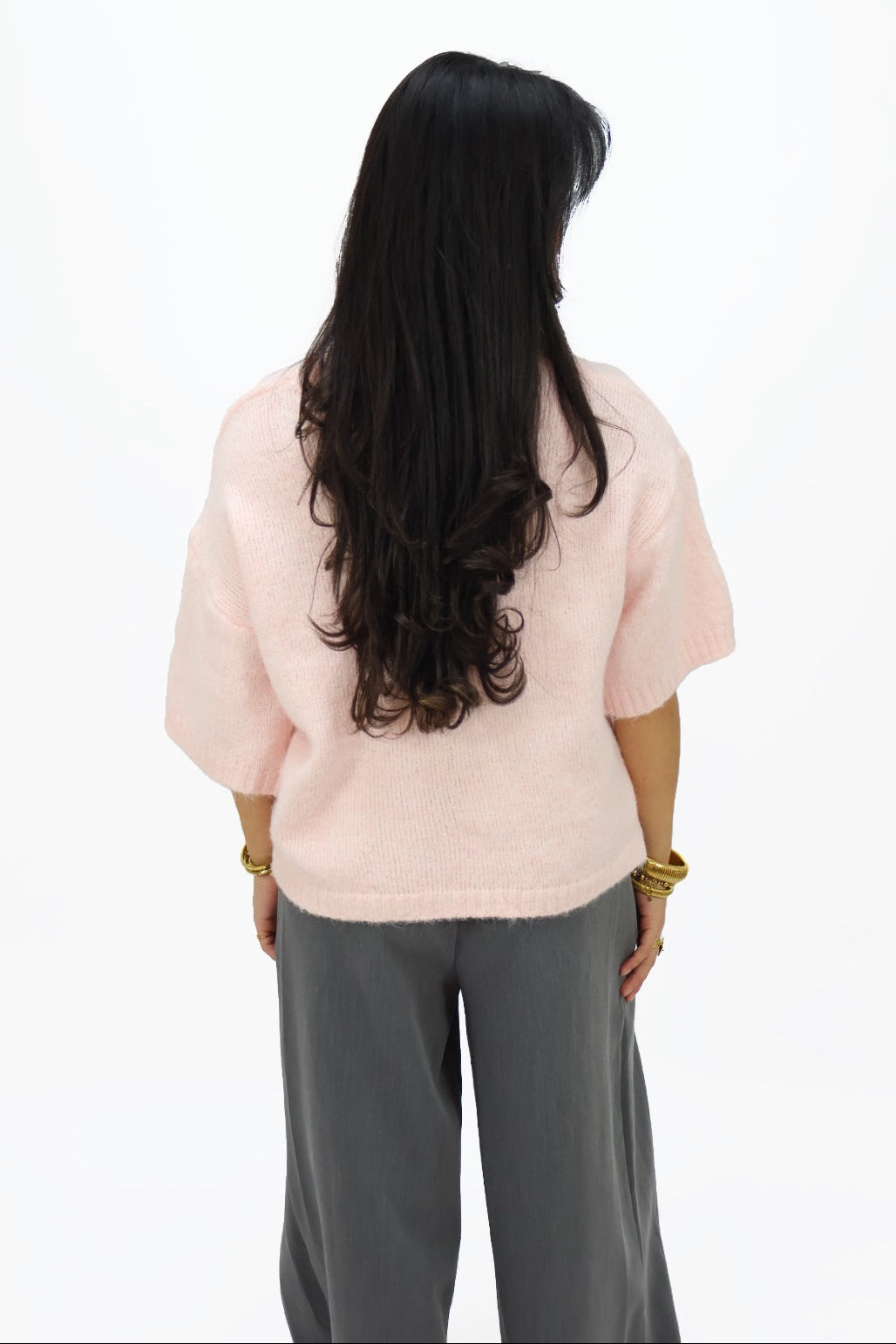 Moos shortsleeve sweater - Pink