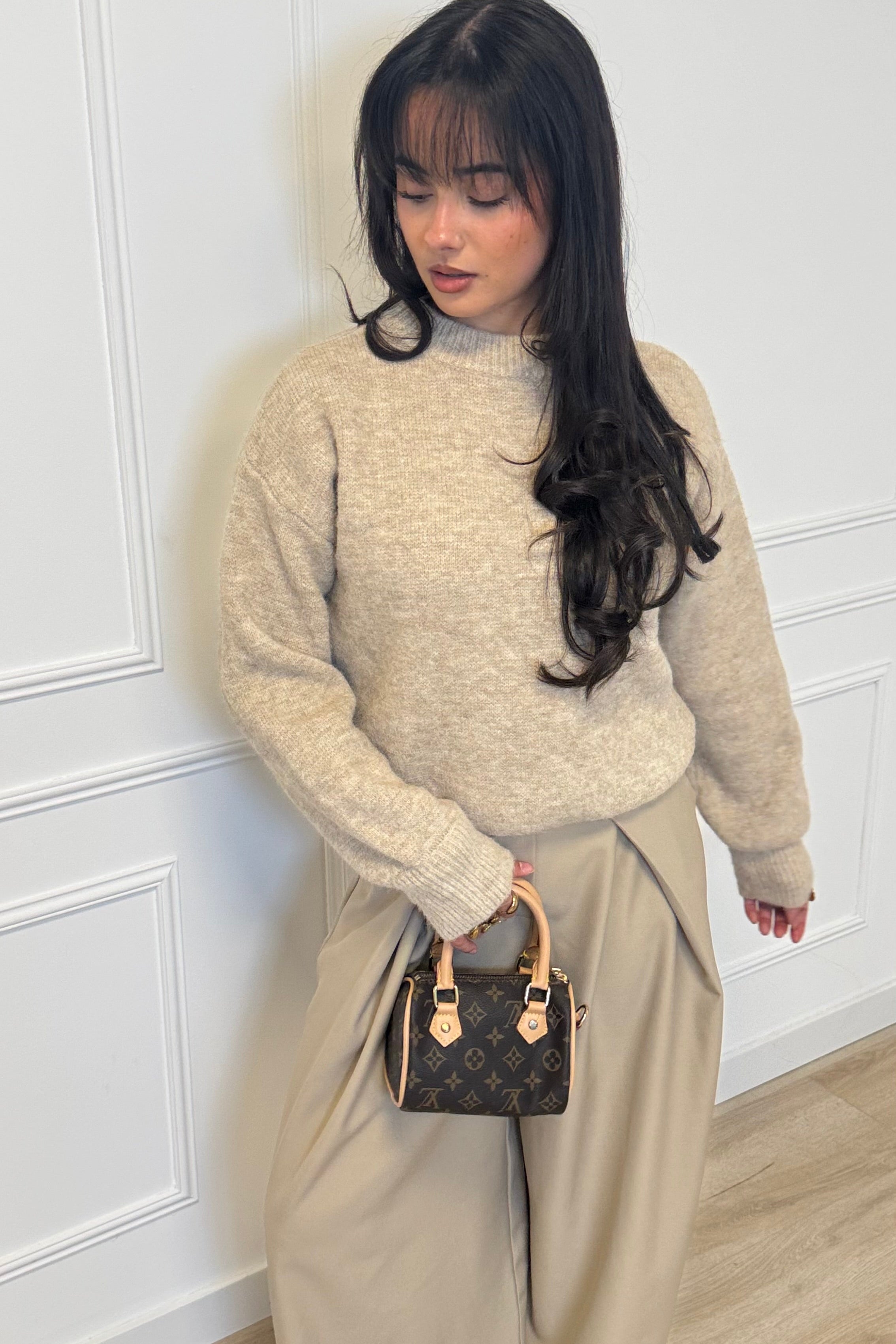 Lies sweater - Taupe
