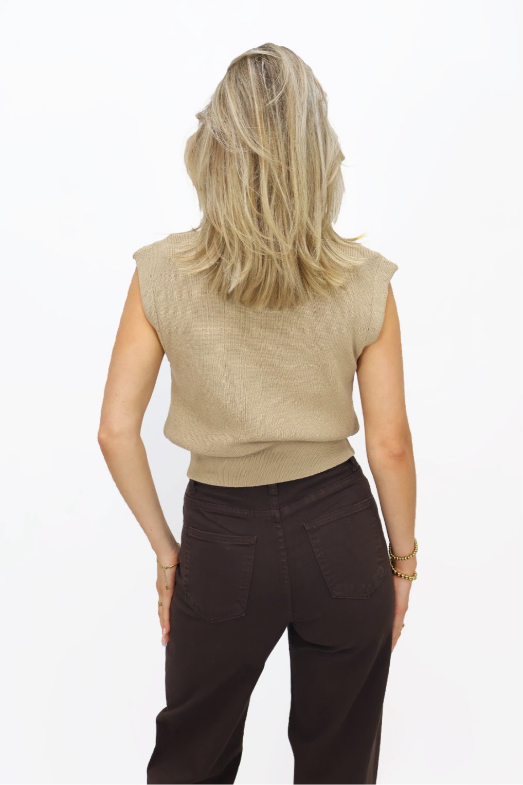 Katy top - Taupe