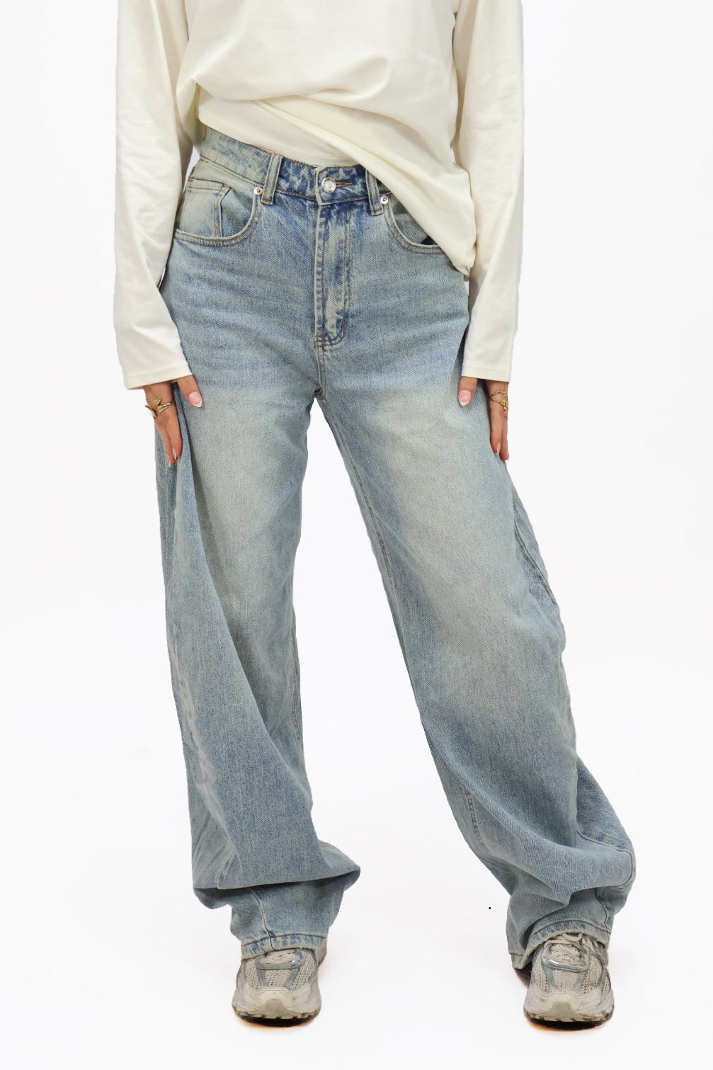 Nina balloon jeans - Blue