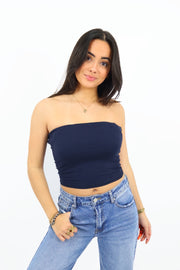 Leah Tube Top - Navy