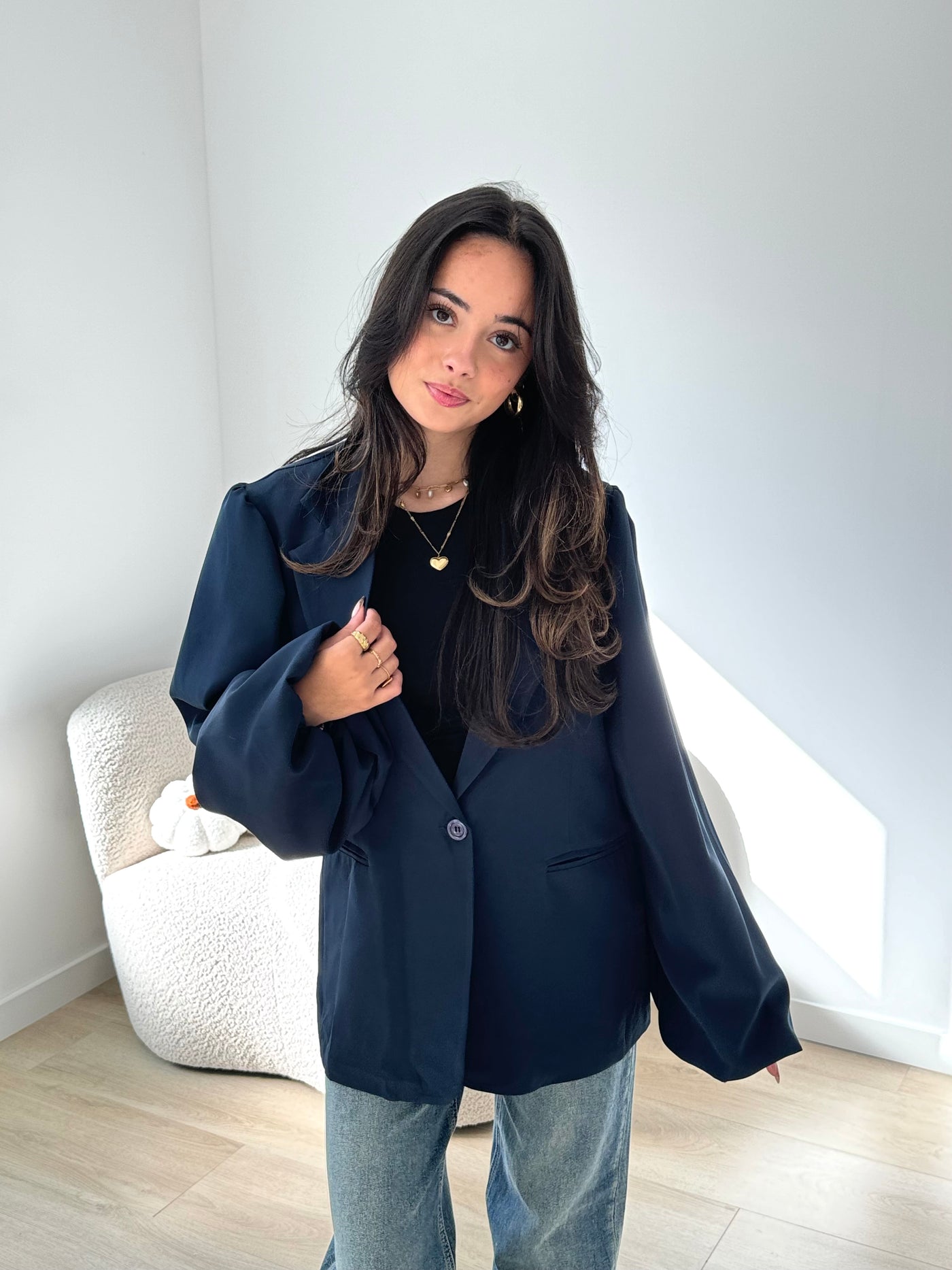 Puff Blazer Dani - Navy