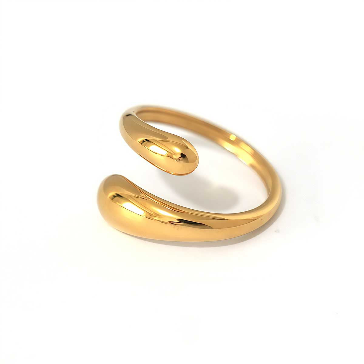 Druppel ring - Goud