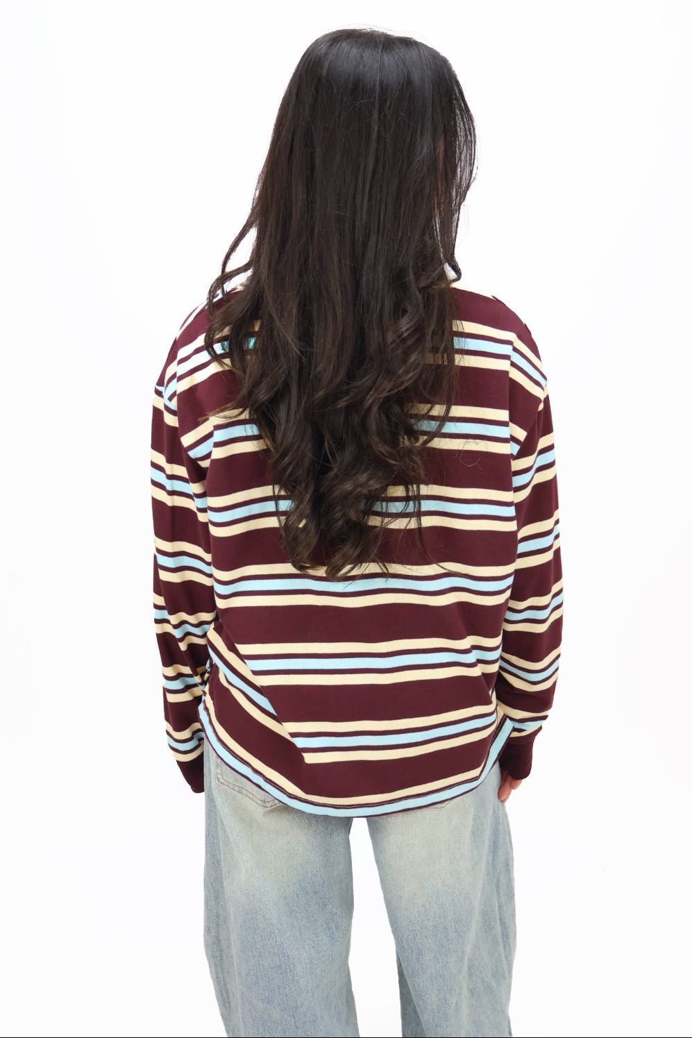 Danique polo longsleeve - Bordeaux