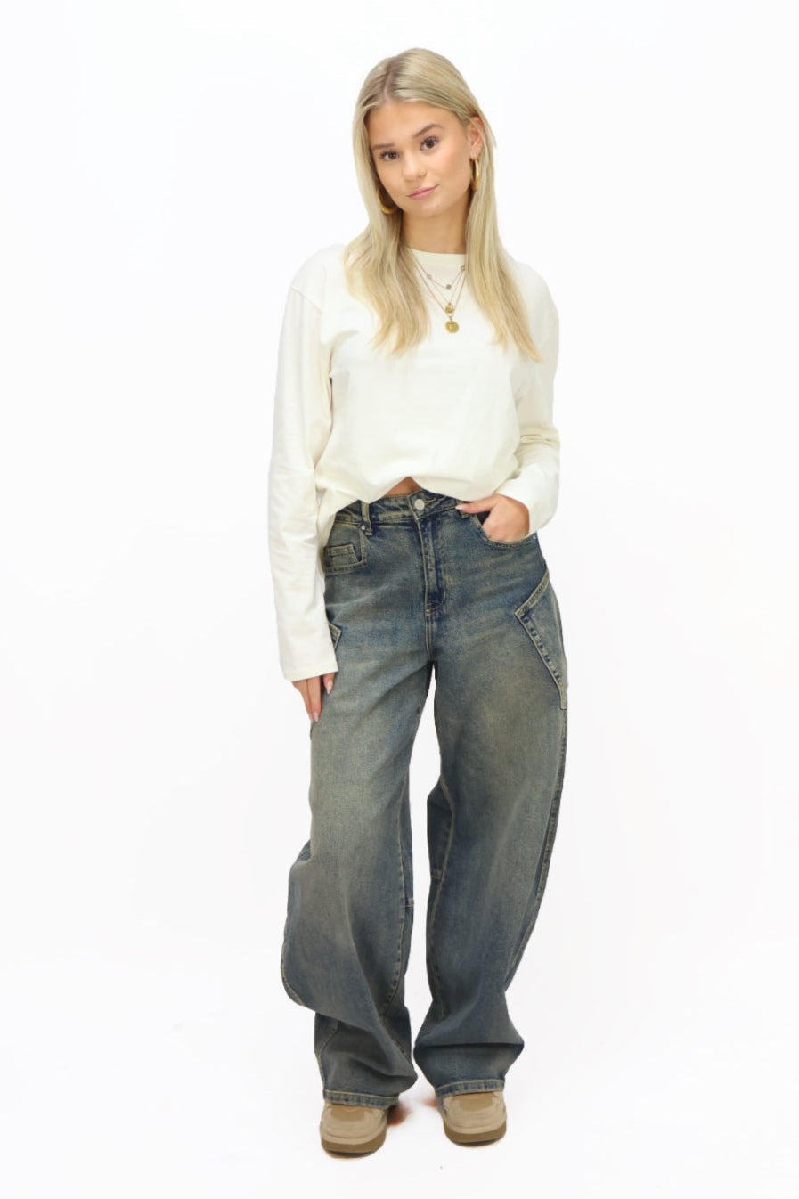 PRE ORDER | Skylar Balloon Jeans  - W3832-2