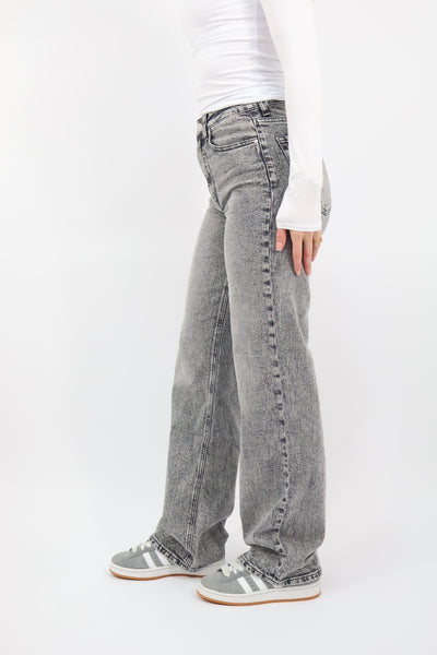 Cato Wide Leg Jeans Tall - Grey | W3392-1