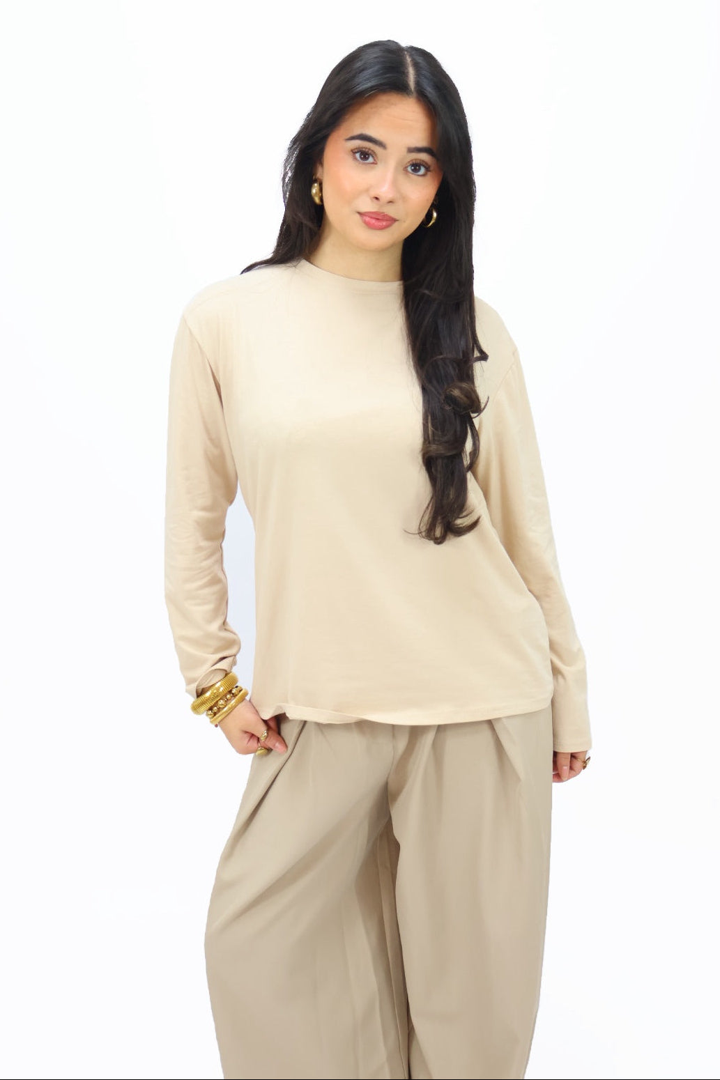 Basic Longsleeve - Beige