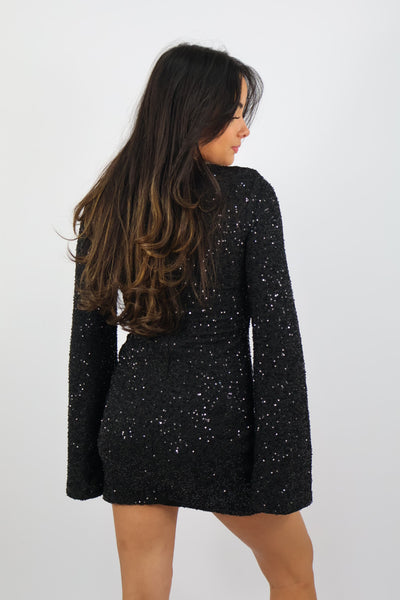 Sparkle Dress - Black