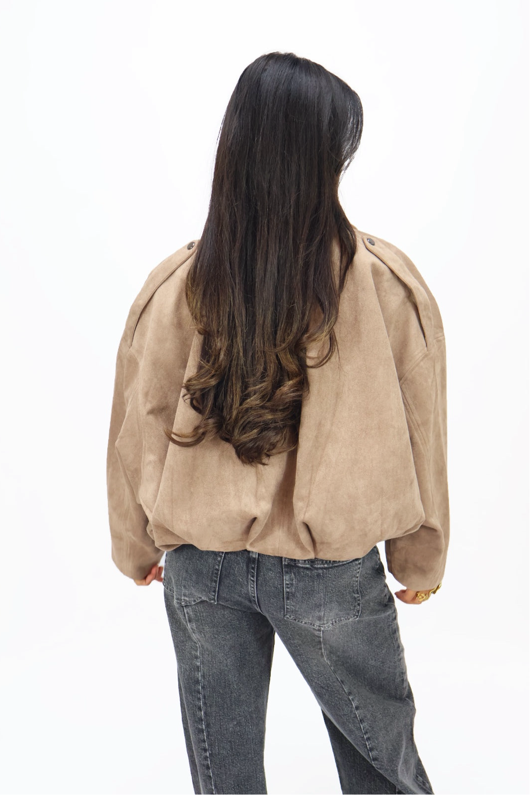 Puck Jacket | Suede Look