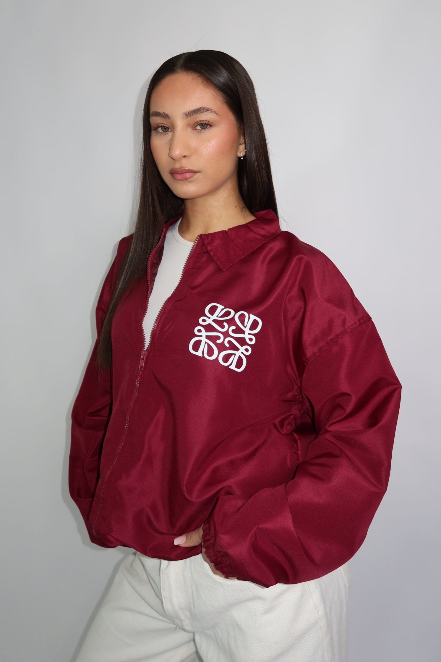 The Monogram Jacket - Bordeaux