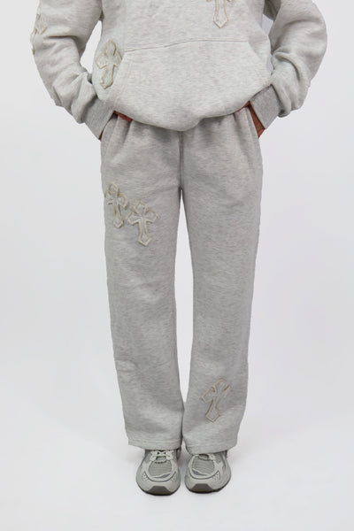 Cross Patches Tracksuit - Grey