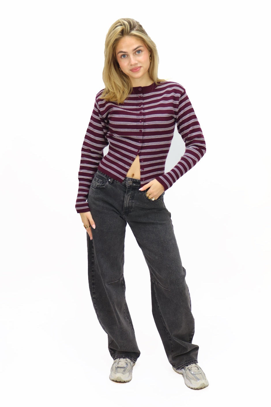 Macy balloon jeans - Dark grey