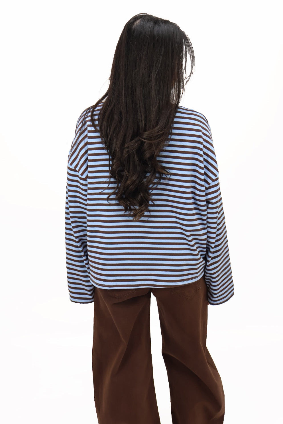 Beau longsleeve - Blue/Brown
