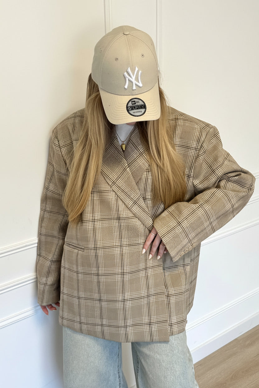 Lorelai blazer Plaid - Blue