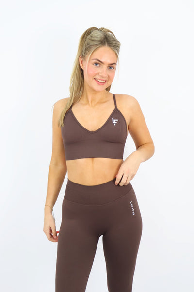 Esspreso Brown Sports Bra