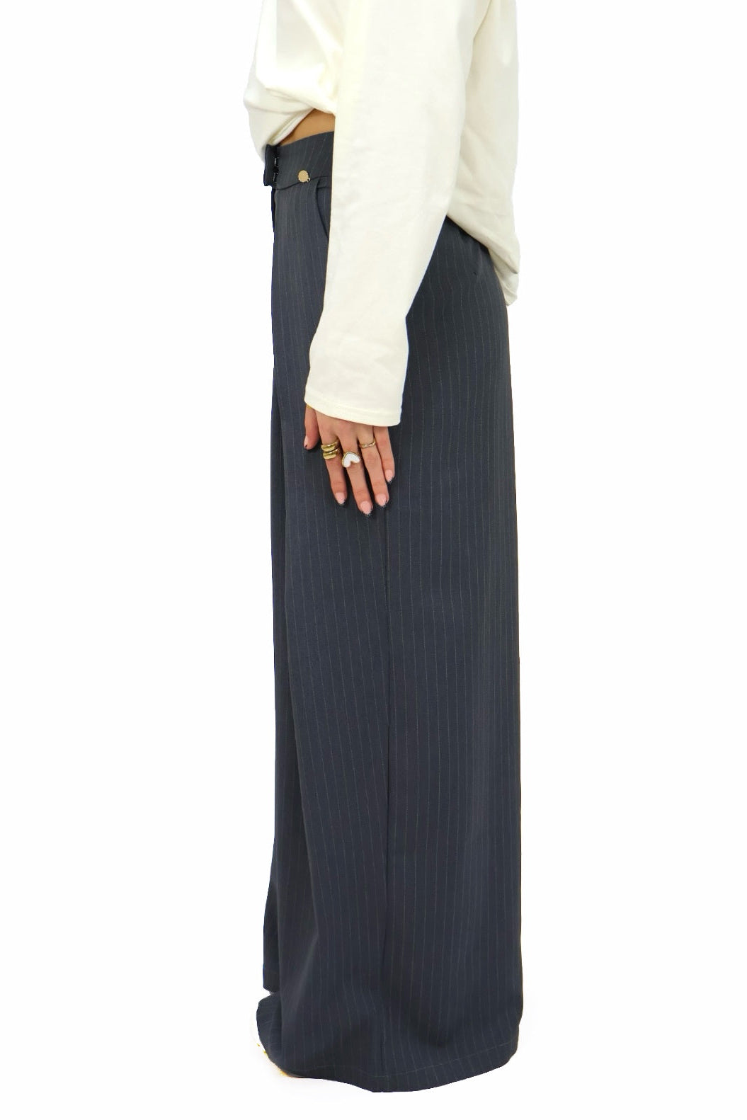 Valerie pantalon - Stripes Grey