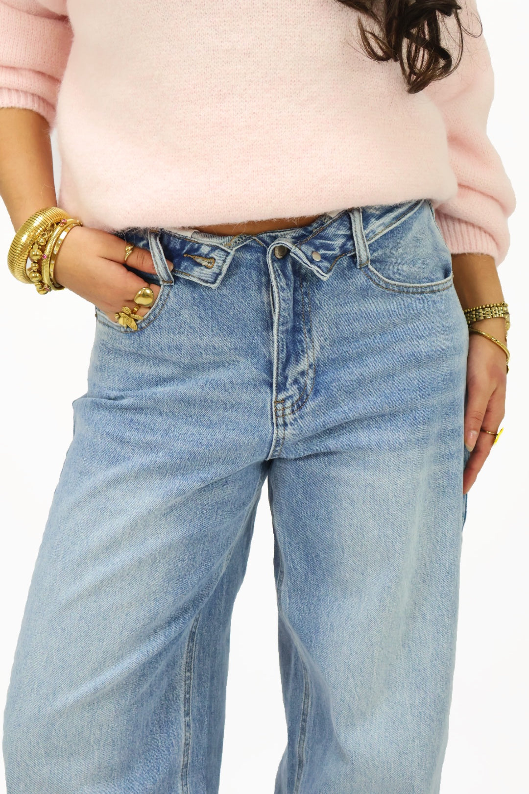 Megan wide leg jeans  - Blue