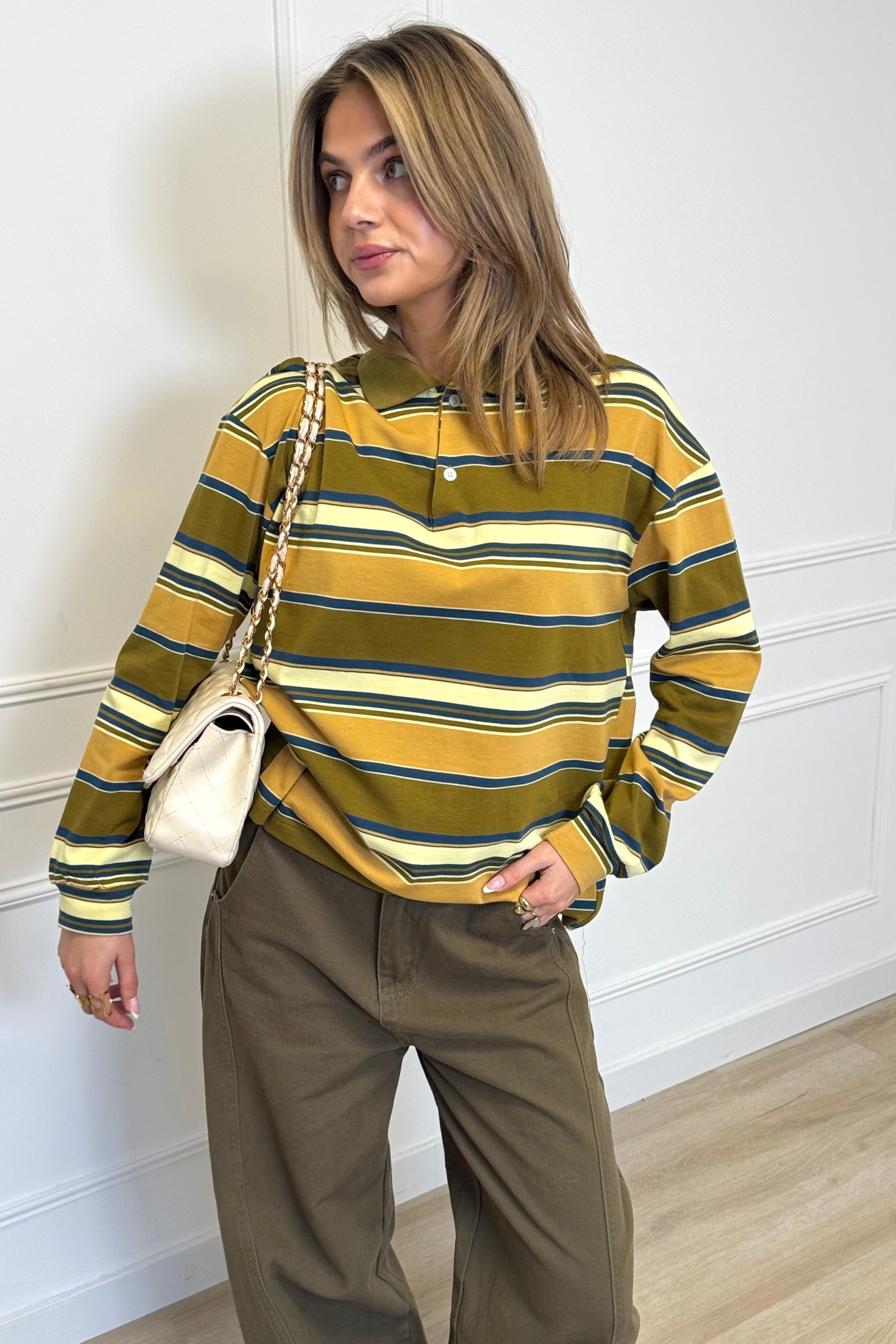 Maura polo longsleeve - Green